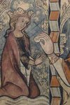 Sibil·la de Fortià, polichromia z kościoła San Miguel, Daroca, Hiszpania, 1365-1380